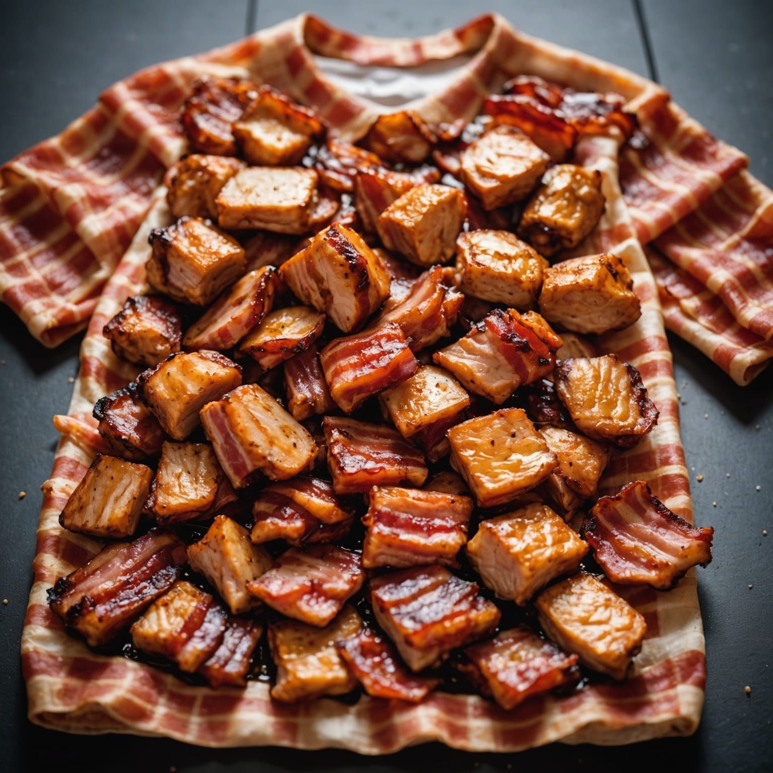 Bacon and Chicken Shirt: Professional Photo