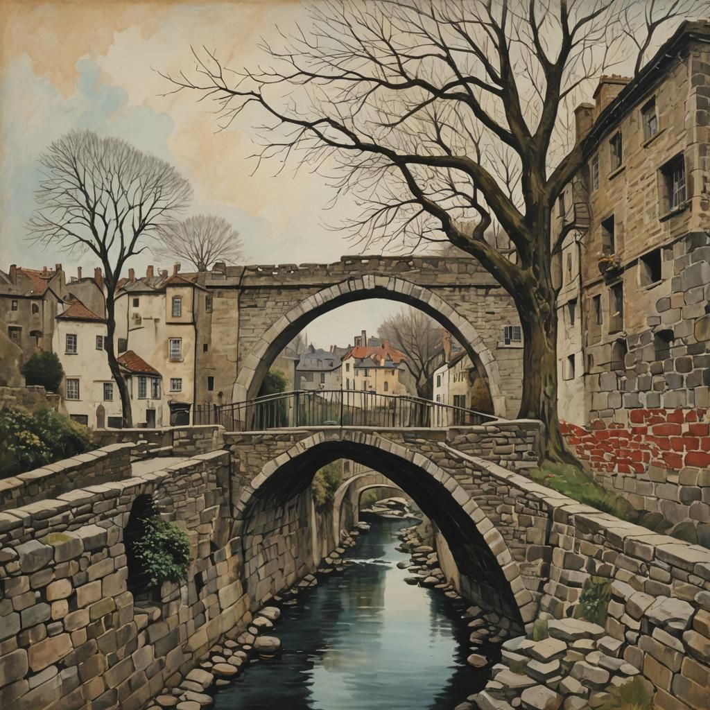AI Image: Walls and Bridges to Love