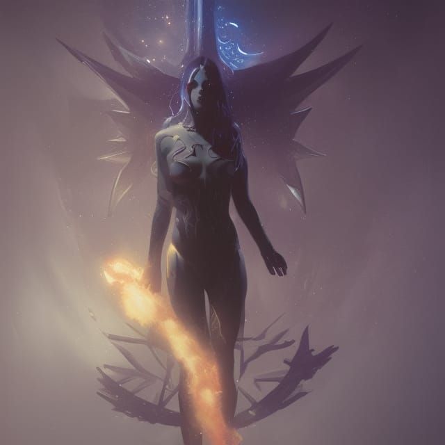 Sinister Pentagram: Holographic Cosmic Illustration