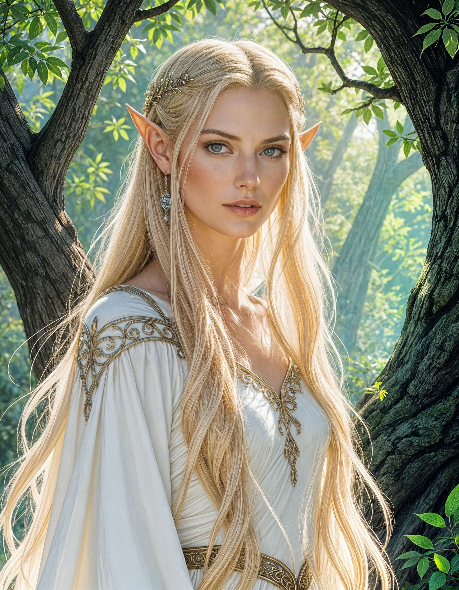 Galadriel in a Forest of Trees