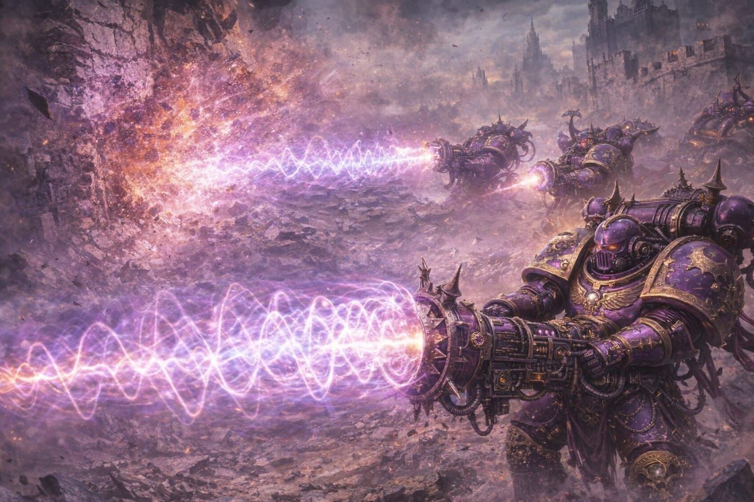 Chaos Space Marines Unleash Sonic Weapons on Fortress