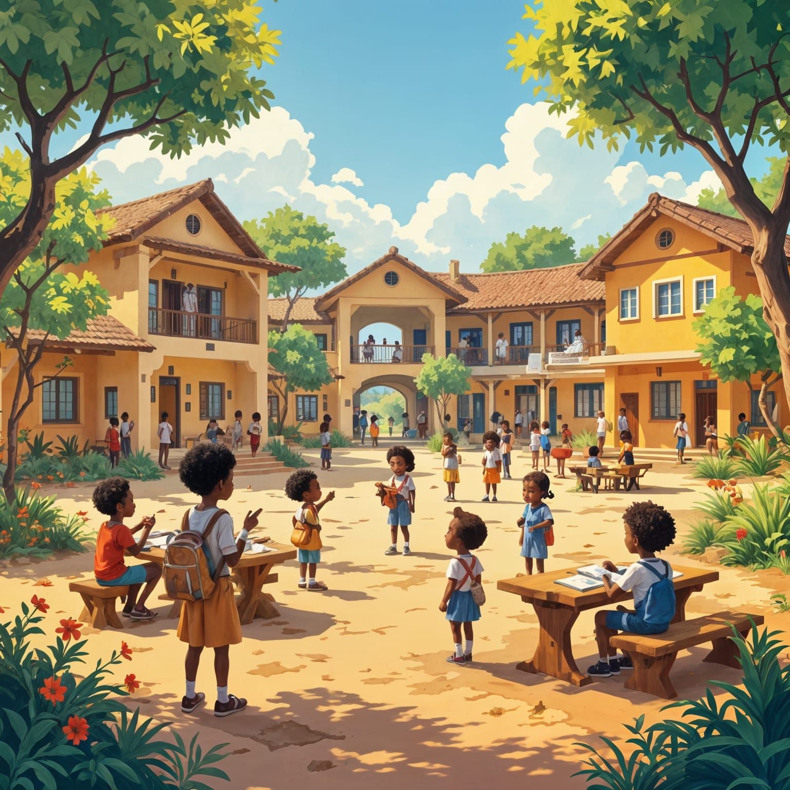 Kirikou Presents Prince Baudelaire School Complex