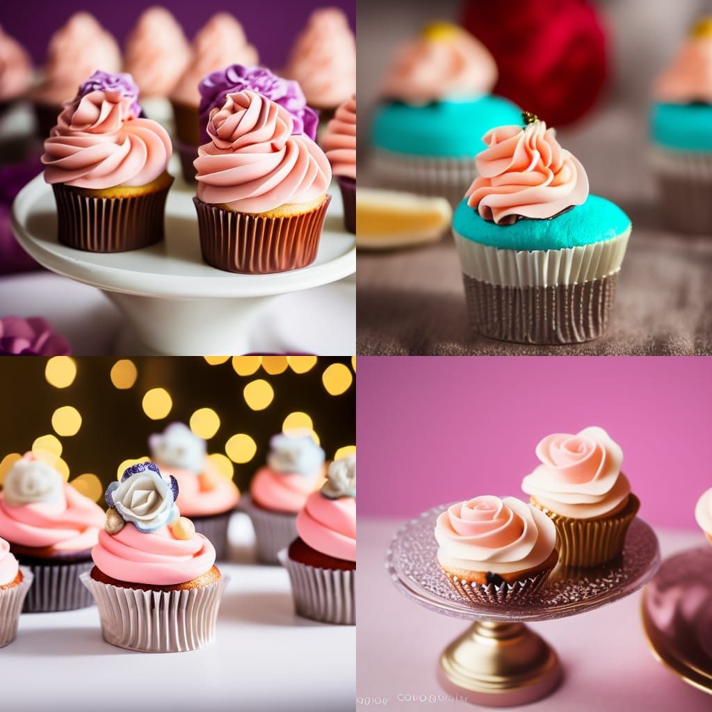 Rococo Cupcakes: Professional Photography with Bokeh