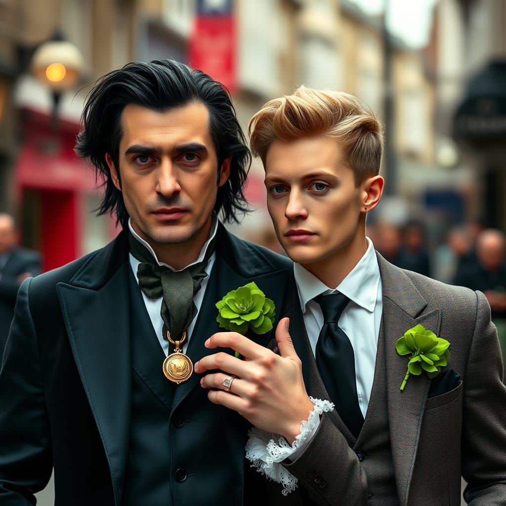Elegant Men in London Street, Professional Photography