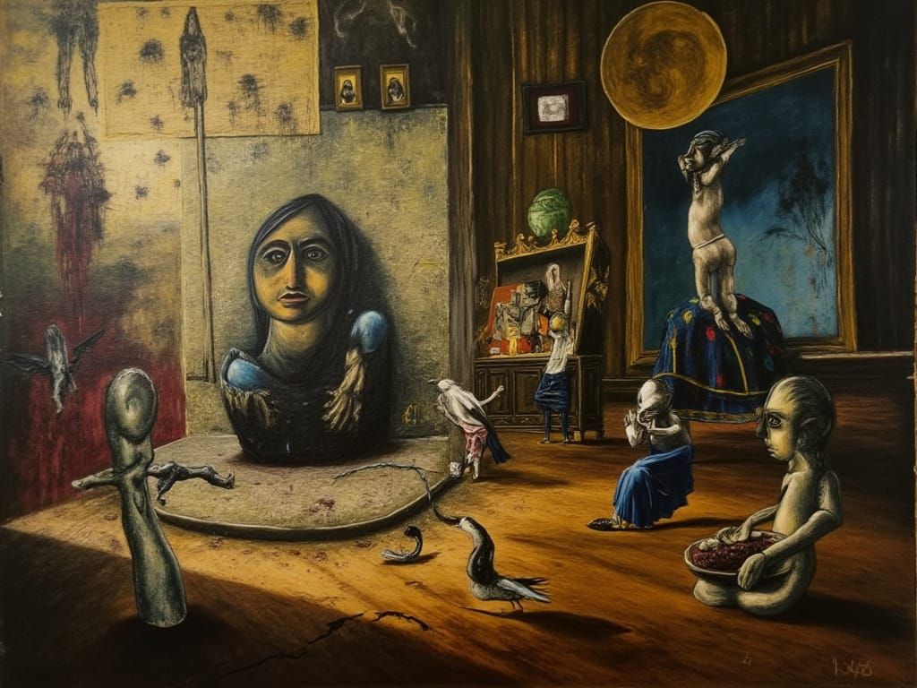 Mystical Tarot Cards with Abstract Ink Strokes