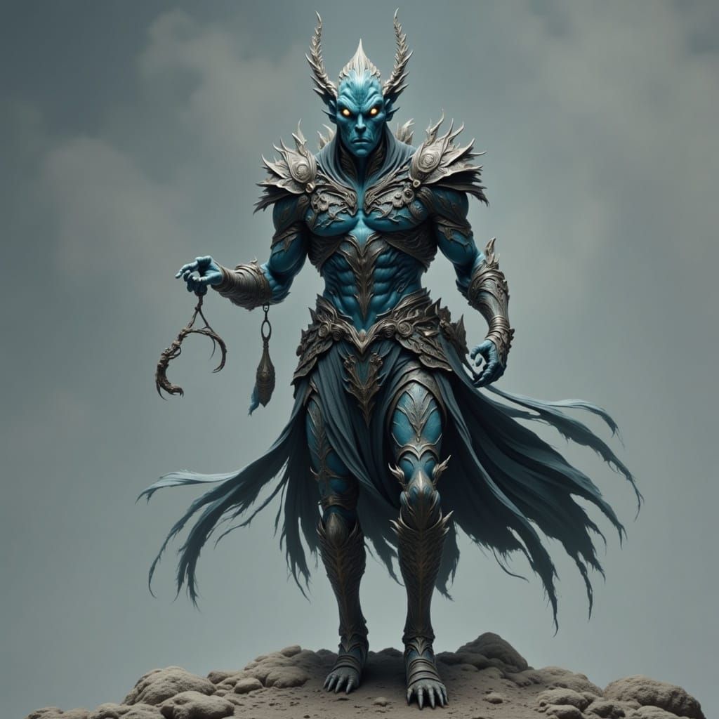 Mountain King with Wisps of Light and Flux