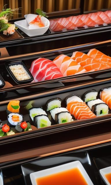 Rotating Sushi Restaurant in Japan, Professional Photography