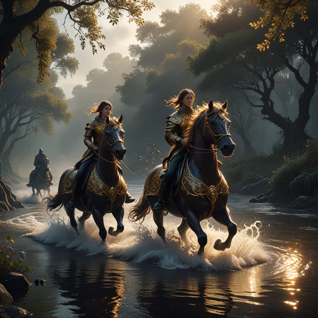 Mystical Road Transforms into Turbulent River with Majestic ...