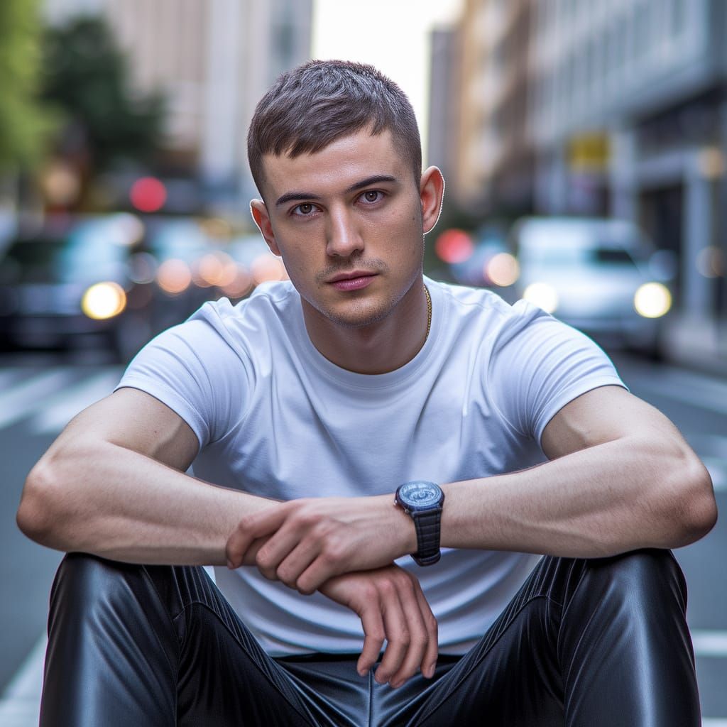 Fashion Magazine Cover Featuring Young Man