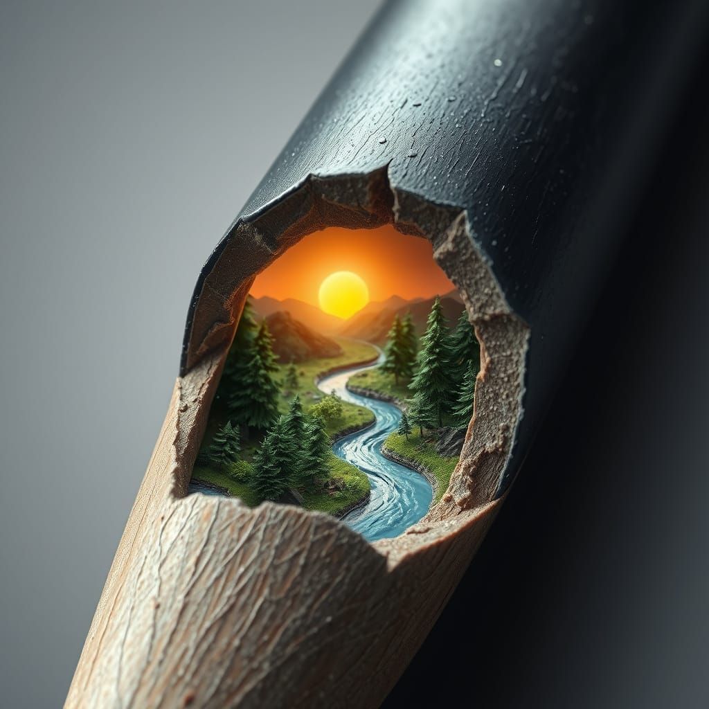 Colossal Pencil Reveals Magical World Inside