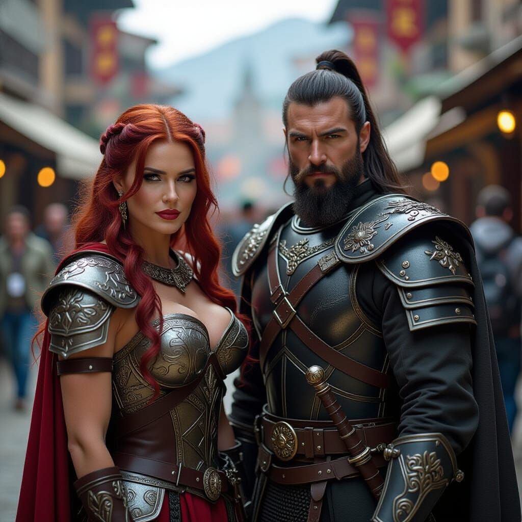 Red Sonja and Klingon at GenCon: A Cinematic Still