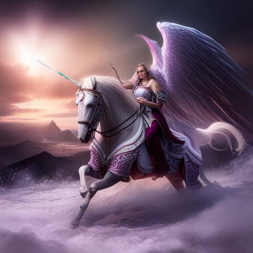 Woman in Gothic Armor Battles Demons