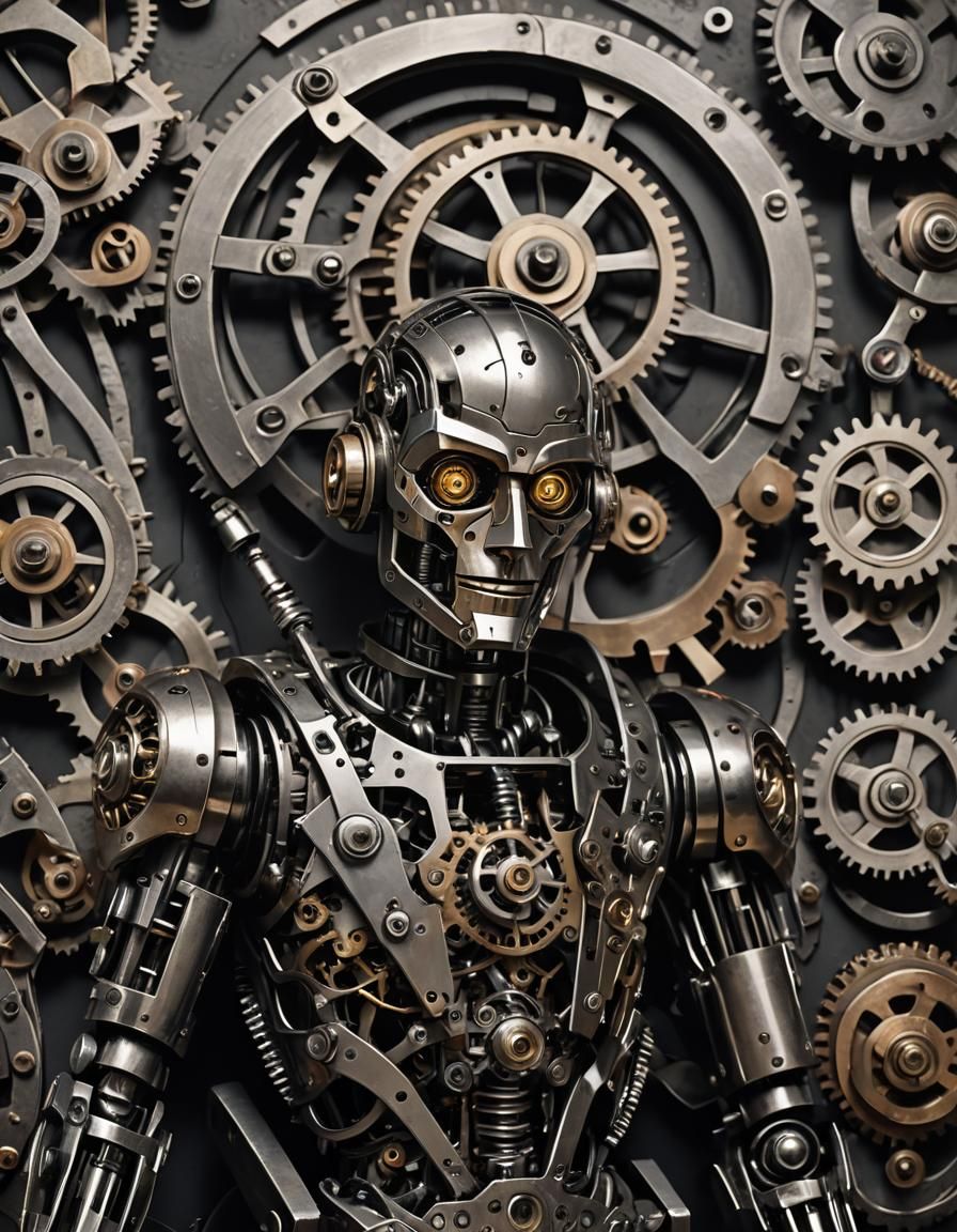 German Expressionist Automaton with Volumetric Light