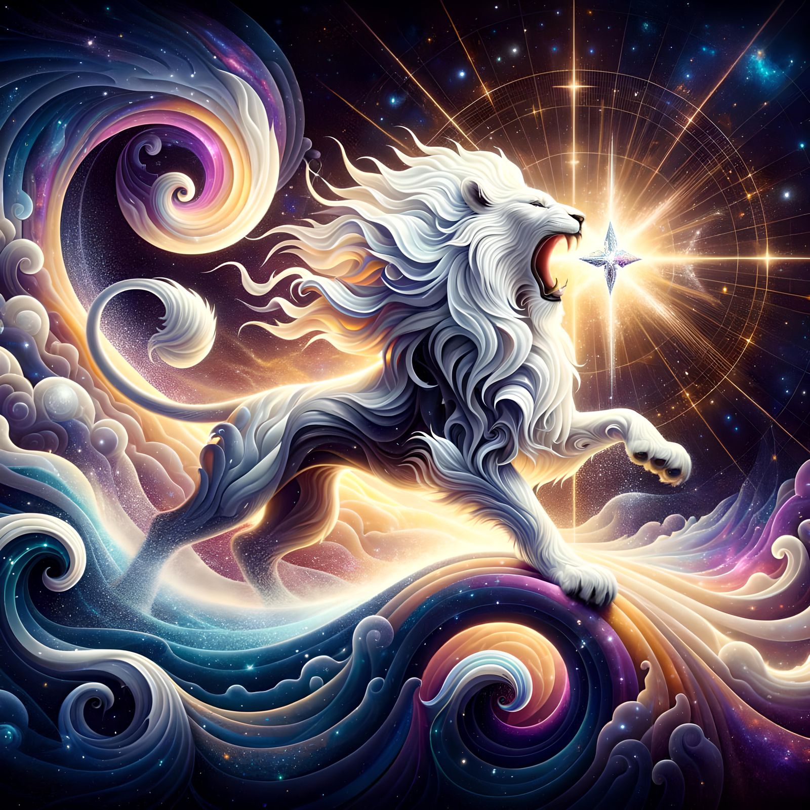 Cosmic Lioness Dances Across the Galaxy