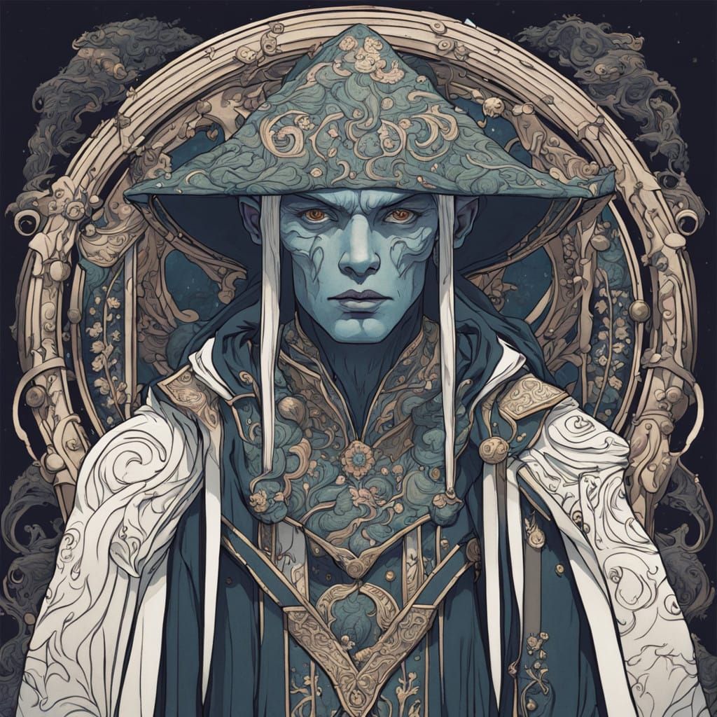 Ethereal Drow Druid of Fungal Beauty