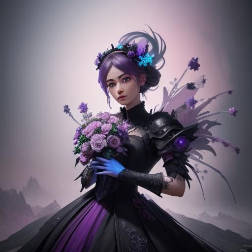 Colorful Bouquet: Fantasy Art in Unreal Engine