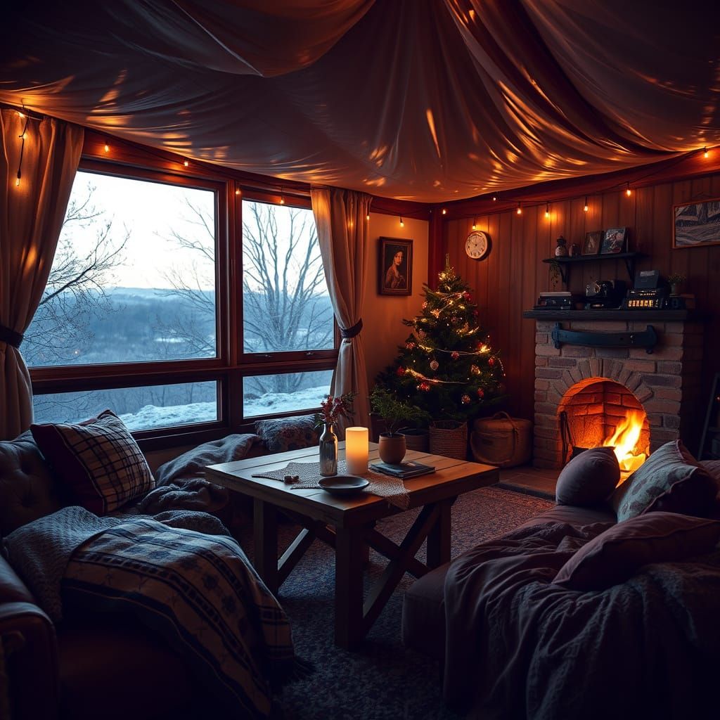 Whimsical Winter Scene