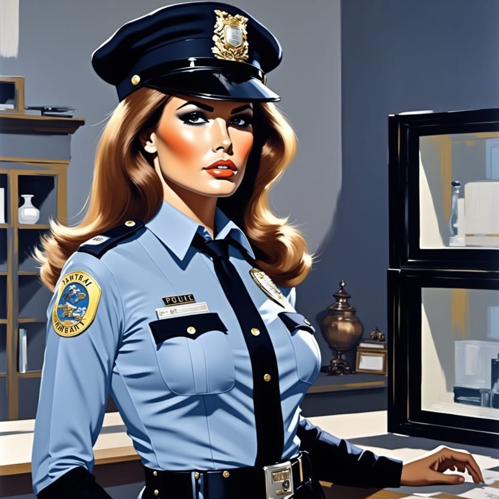 Raquel Welch as Officer in Surreal World