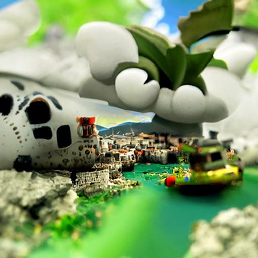 Super Mario Over Trogir: Photorealistic Nintendo Artwork