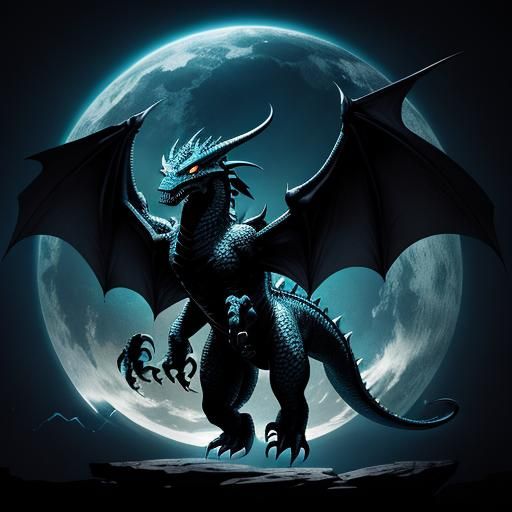 Dragon with Shadow Specters