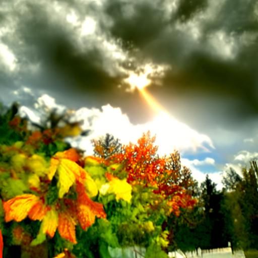 Divine Sunshine Beams Through Clouds