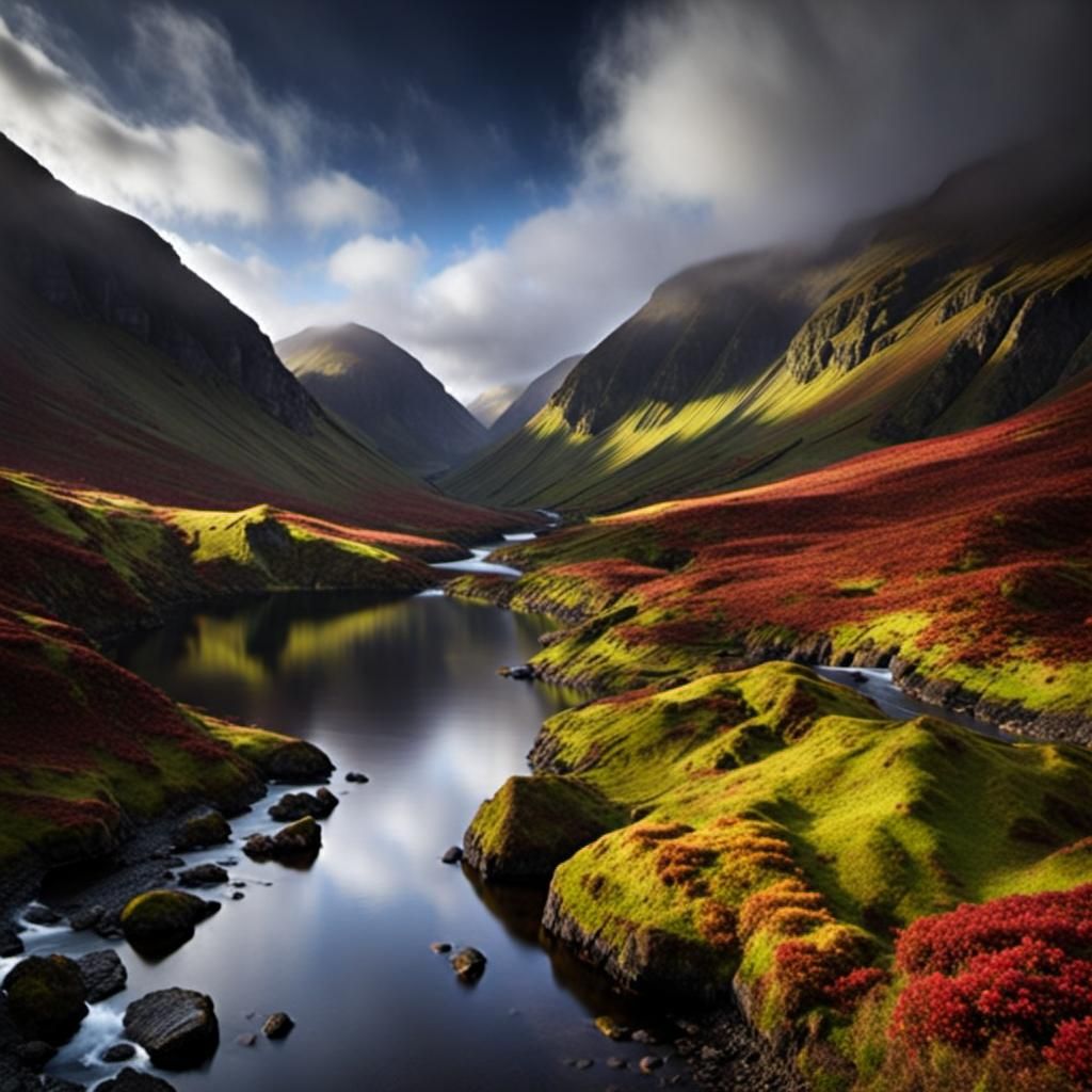 Vibrant Image Inspired by David Mould and Refik Anadol