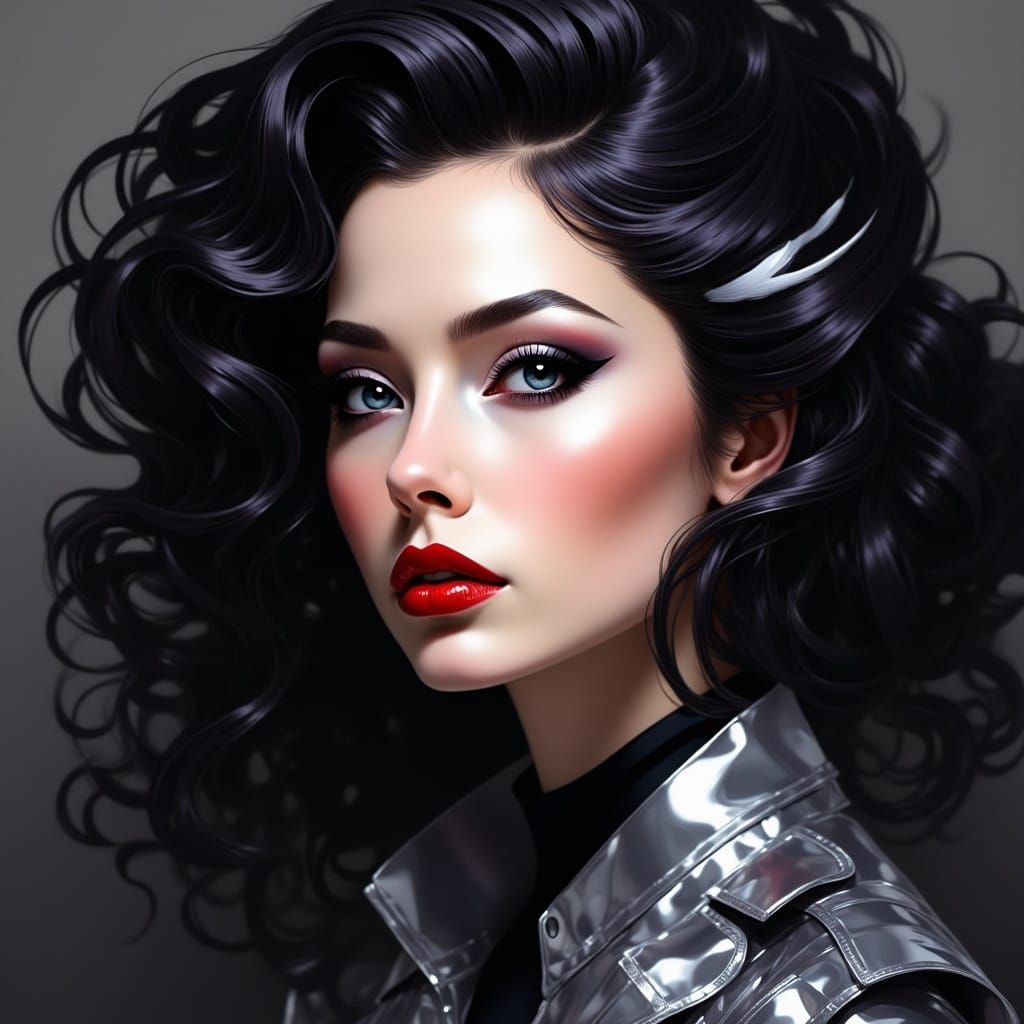 Dramatic Portrait in Dark Fantasy Style