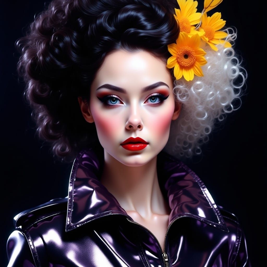 Gothic Avant-Garde Portrait in High Contrast