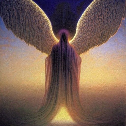 Biblically Accurate Angel in Hyperrealistic Style