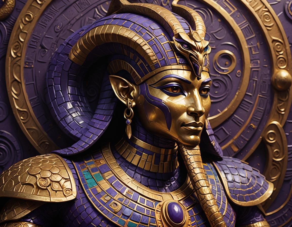 Serpent Deity Apopi Emerges in Hyperrealistic Concept Art