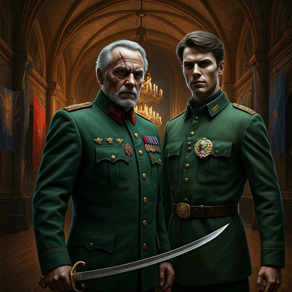 A Veteran Colonel and a Young Lionsmith Stand Ready