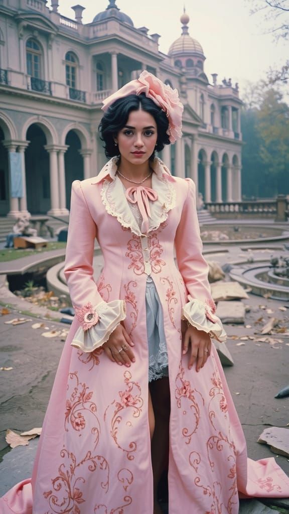 Elegant Rococo Portrait of a Woman