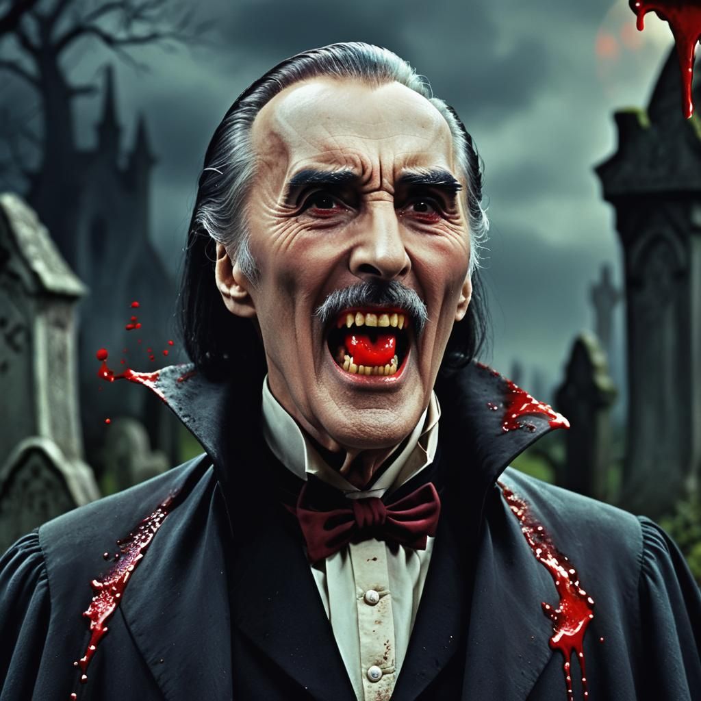 Christopher Lee in "Horror of Dracula" 1958