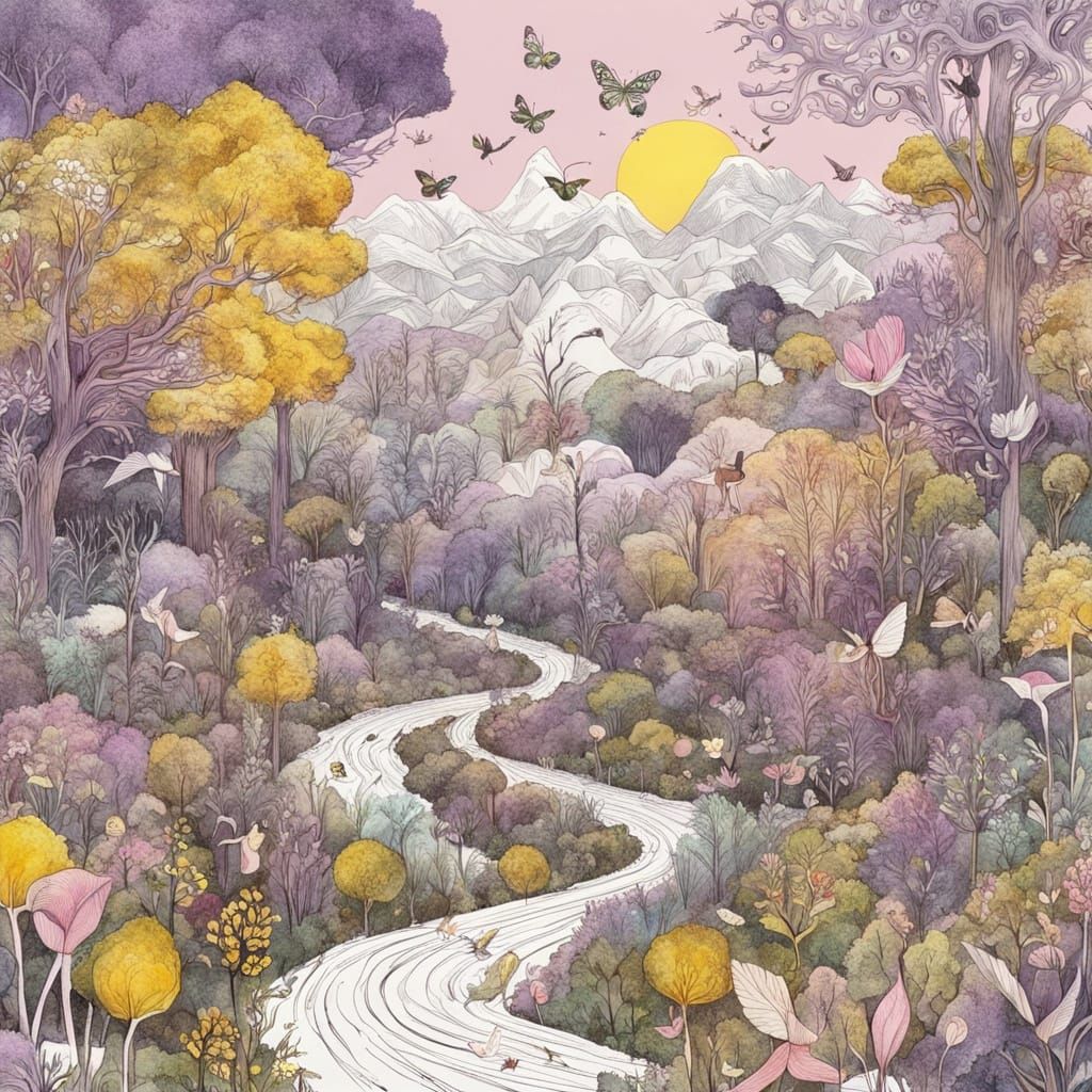 Romantic Forest Whimsy in Vintage Stop Motion Style