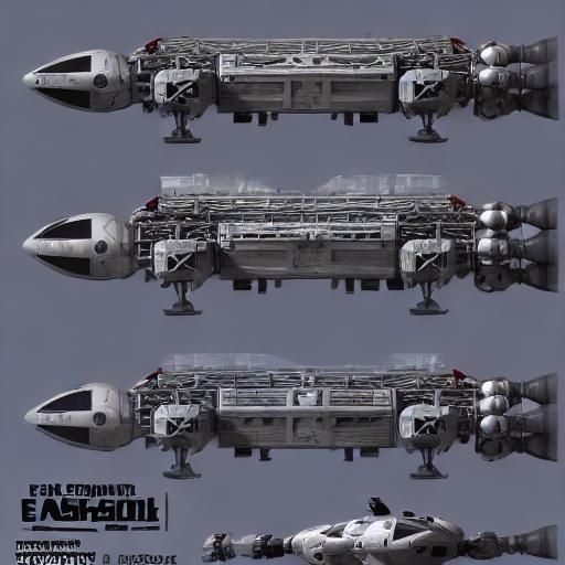 Space 1999 Eagle in Low Orbit: Matte Painting