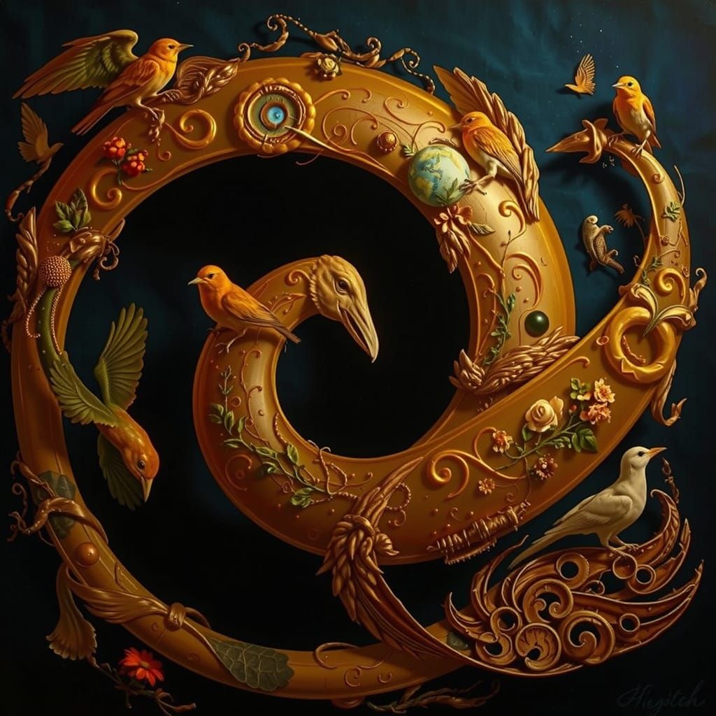 Woman With Birds Embodies Nature's Inner Peace