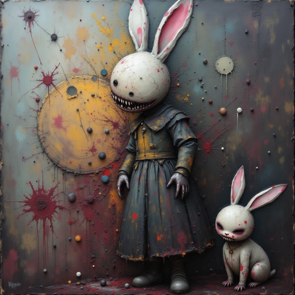 Sickly Bunny Character Portrait