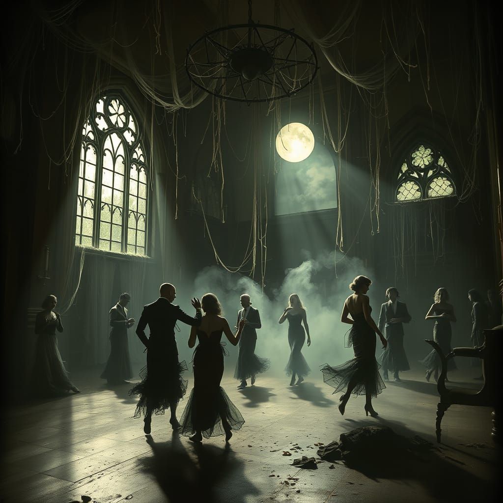 Spectral Dance in Decaying Ballroom