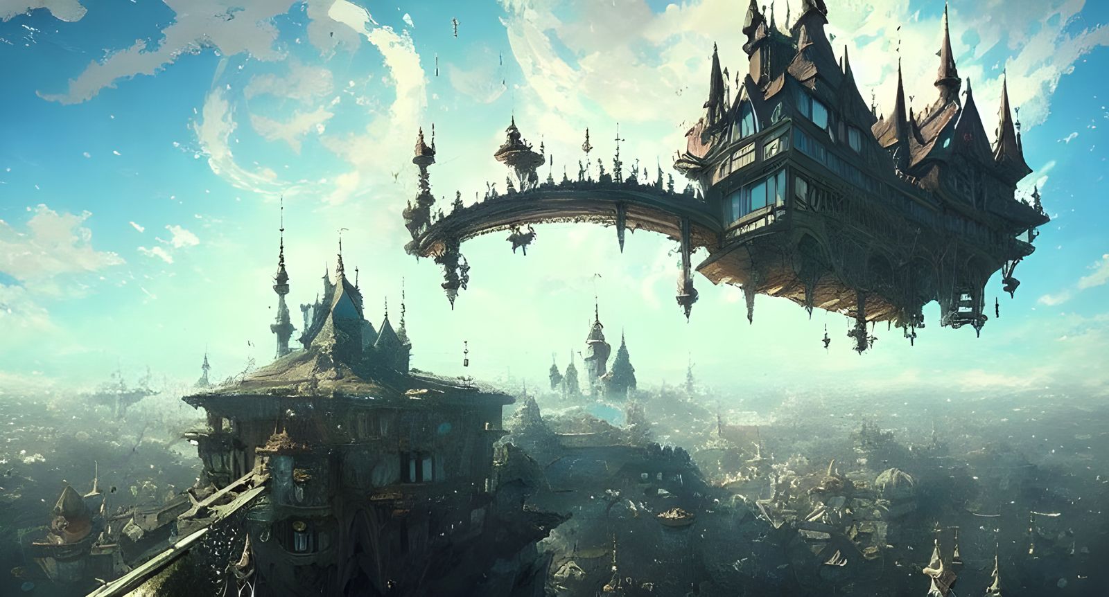 Castle floating in the sky 2