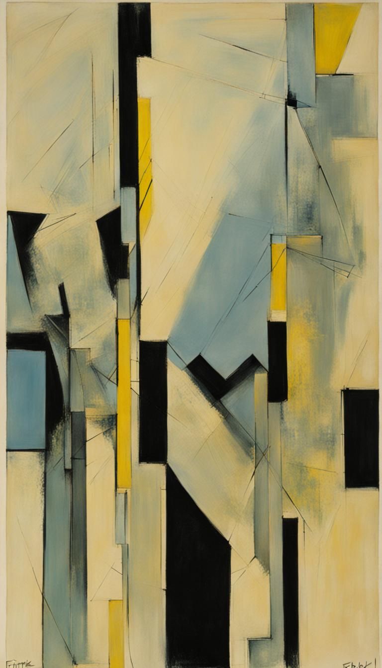 Dramatic Light Study in Expressionist Style