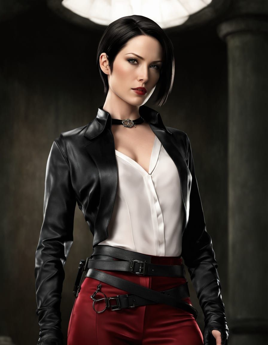 Ada Wong from Resident Evil in Sensual Ultrarealistic Portra...