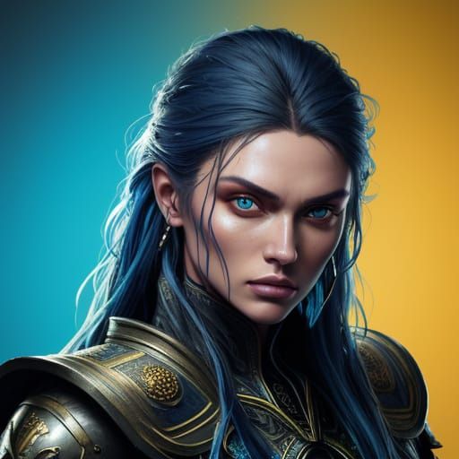 Attractive Ukrainian Supermodel in Dramatic Lighting