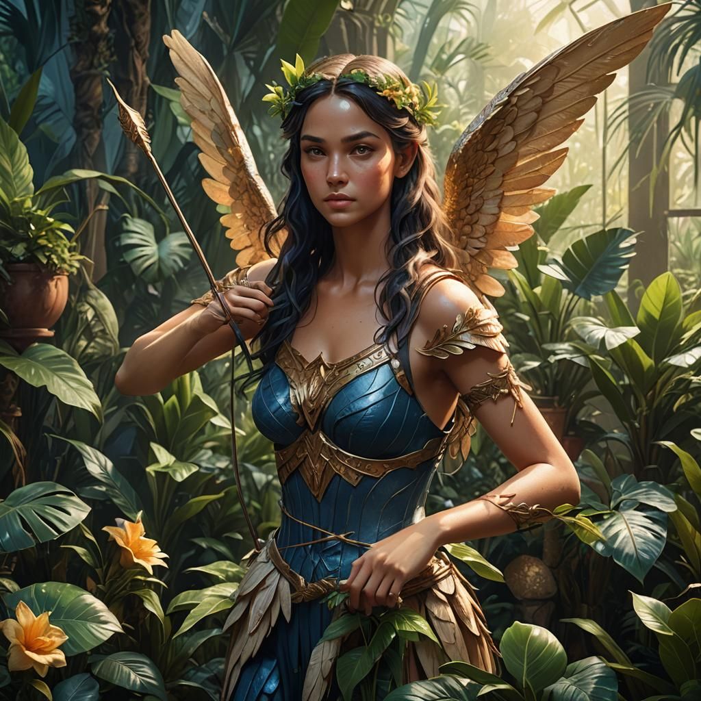 Fantasy Angel Concept Art in Unreal Engine 5