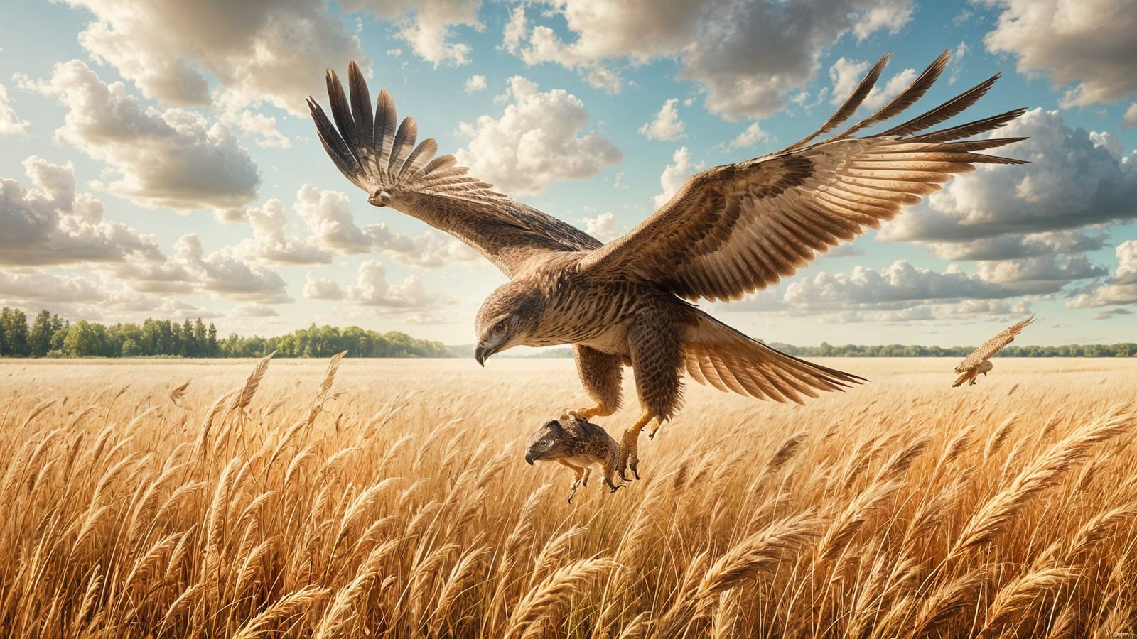 Red Tailed Hawk on the hunt!