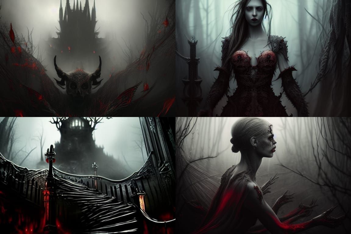 Sinister Lair: A Hyper-Detailed Digital Illustration