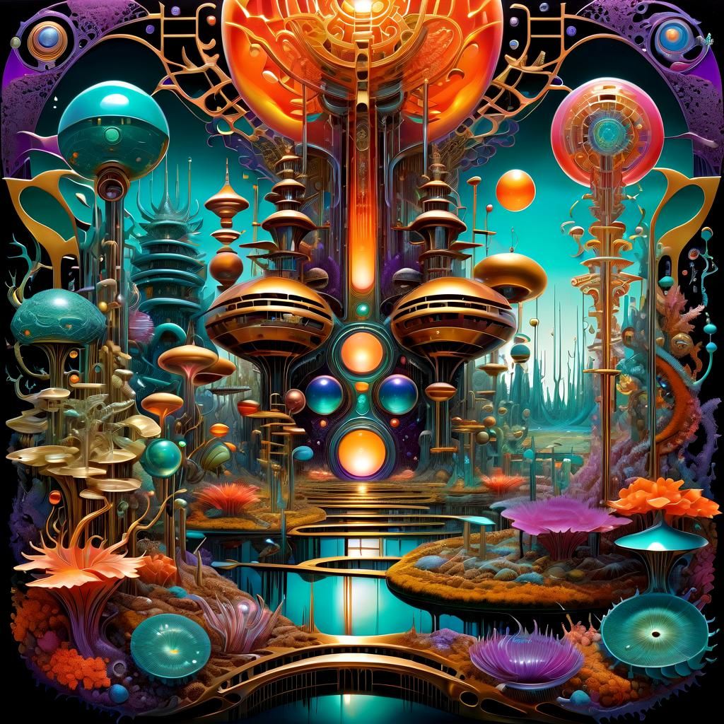 Chromatic Surrealism on an Alien Planet