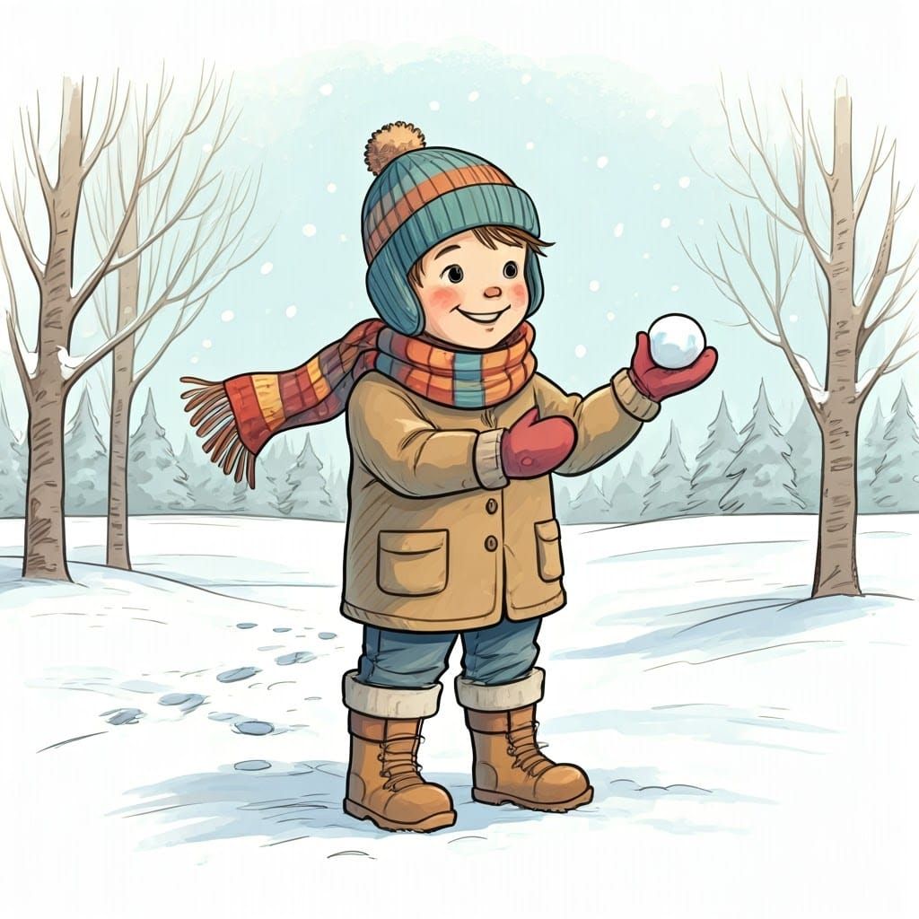 Winter Wonderland Joy in Pastel Hues