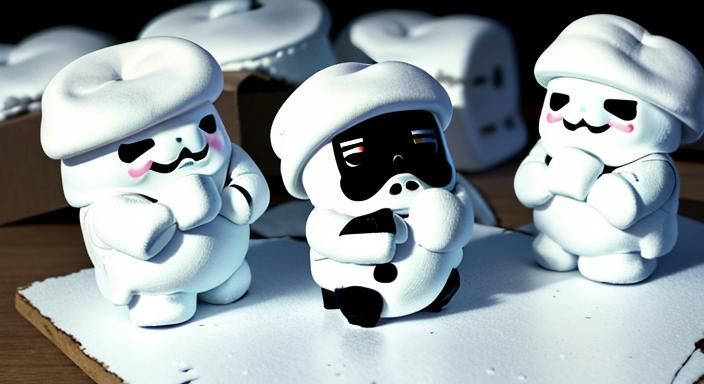 Mini Marshmallow Men S'mores Campfire