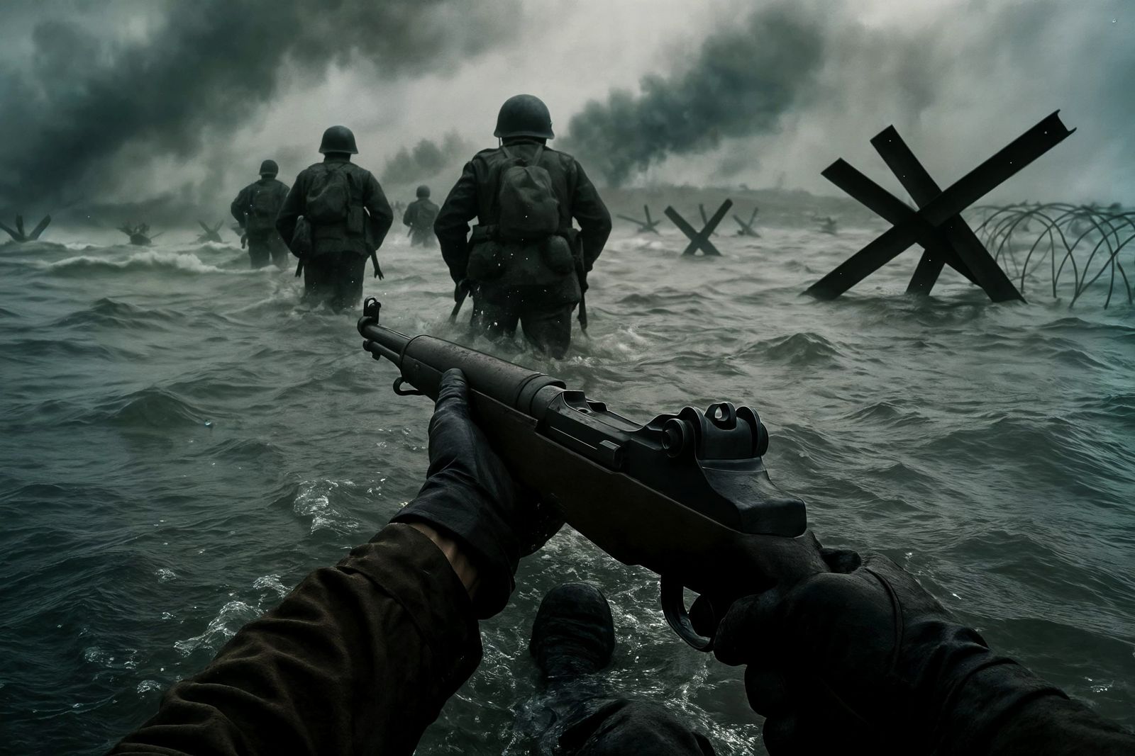 D-Day Landing: Soldier's Visceral Perspective