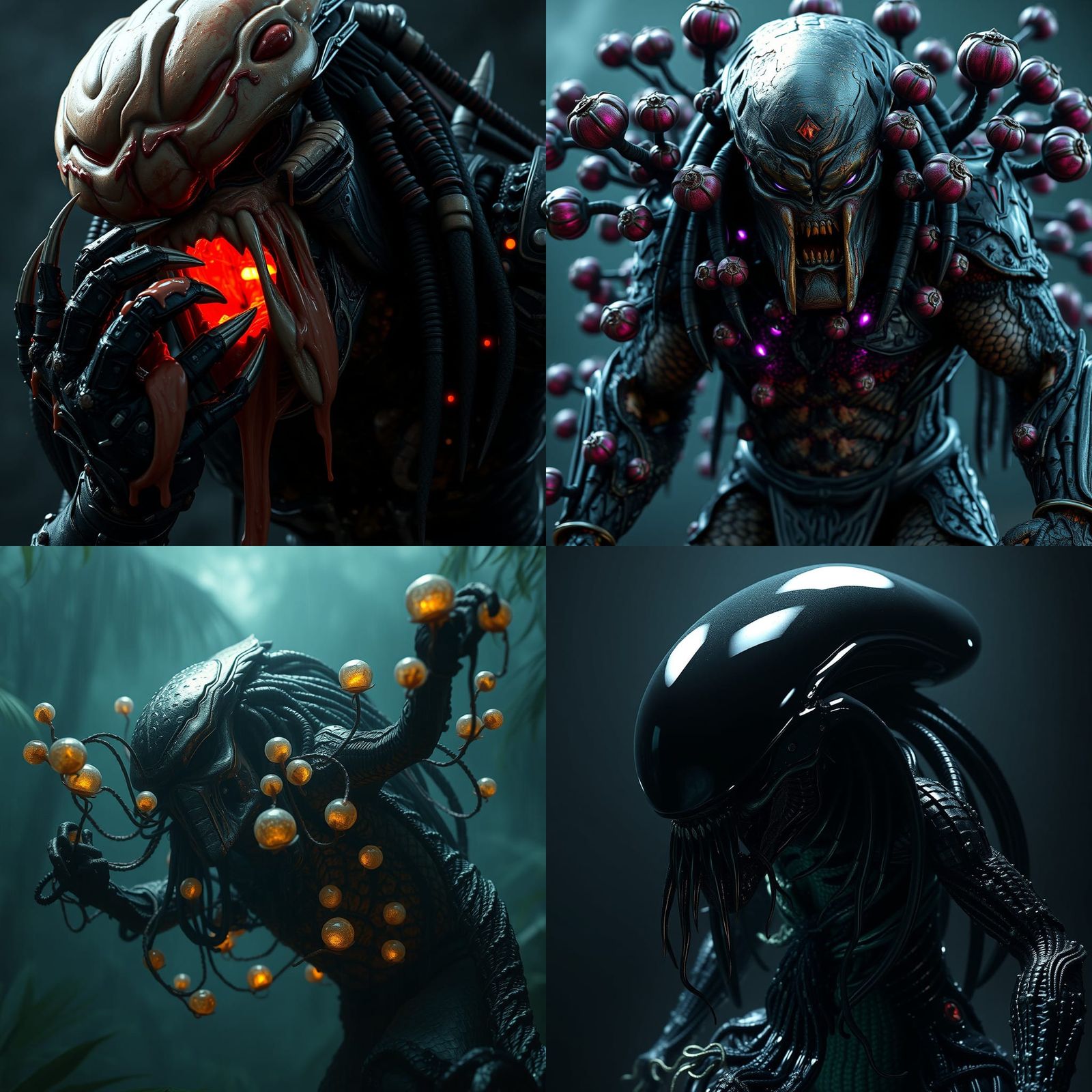 Flood Parasite Infects Predator in 3D Render